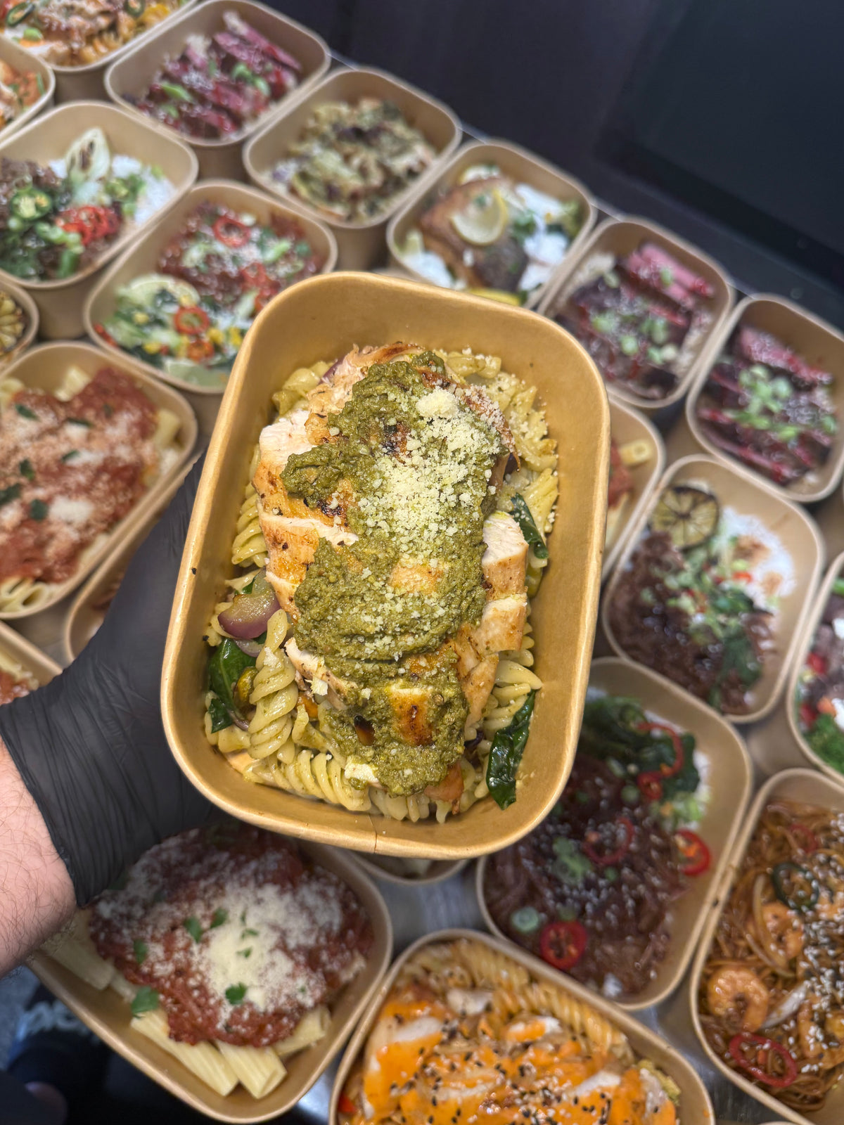 Pesto Chicken Protein Pasta