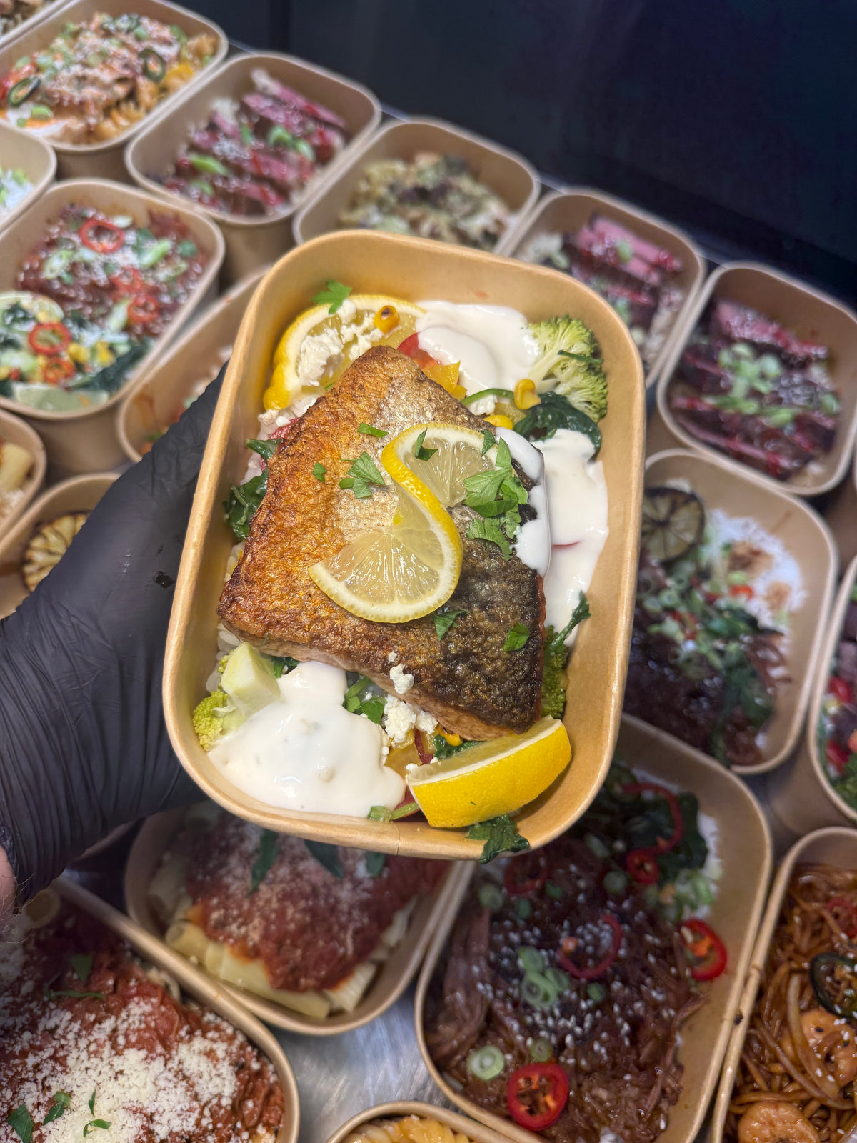 Mediterranean Salmon Bowl